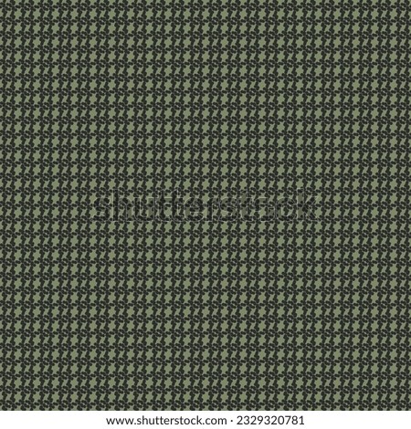 Green textile material with crossed black stripes. Retro wool fabric with a checked pattern. Abstract vector.
