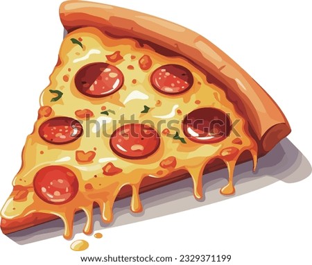 clip art of cut pizza