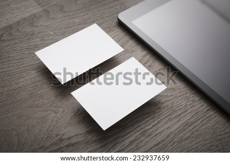 Empty Business cards