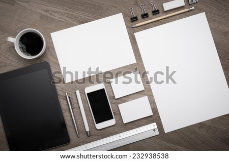 Corporate identity design template Royalty-Free Stock Photo #232938538