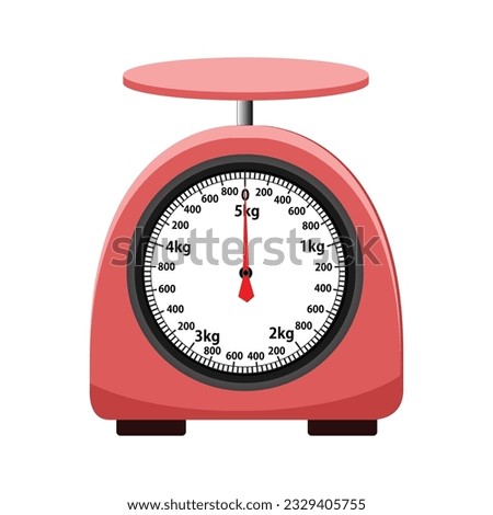 Analog scale. isolated on white background. vector illustration. measuring Analog scale clip art.