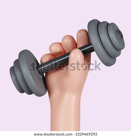 3d strong hand clip art weightlifting dumbbell. exercise gym exercise fitness theme. strong hand clip art weightlifting dumbbell 3d icon 3d illustration exercise gym exercise fitness theme.