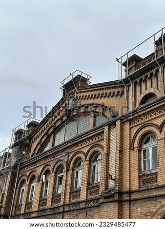 Warsaw building street design tracel summer Royalty-Free Stock Photo #2329485477