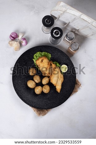 Fish And Chips, Fish And Potato, Chicken And Potatoes, Healthy Food, Makanan Diet, Food Photography