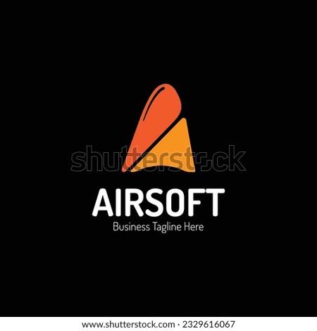 A Letter Airsoft Logo Design Template 300dpi Fully Editable