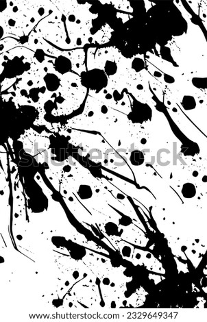 Grunge background of black and white. Abstract vector texture. Monochrome pattern