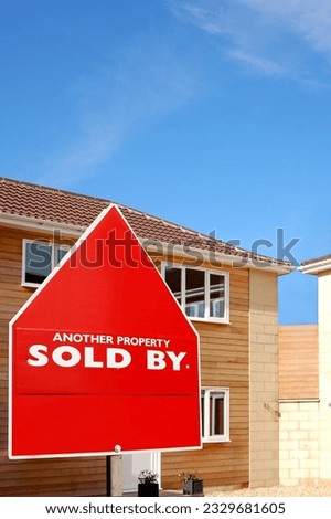 New homes for sale with sign