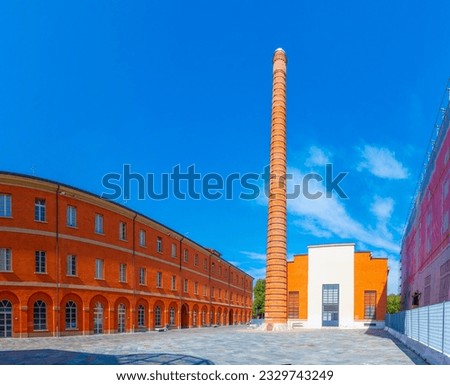 View of the old tobacco factory in Modena, Italy
