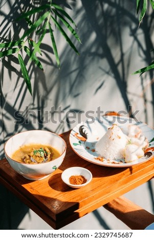 indonesian traditional food outdoor sunshine 