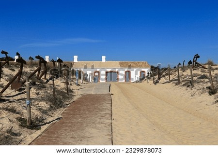 The Cemetery of Anchors in Tavira Island, Algarve, Portugal