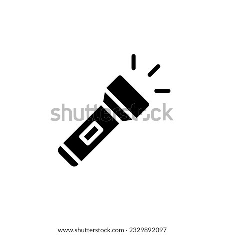 flashlight icon simple design logo