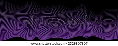 Abstract purple  line waves background Royalty-Free Stock Photo #2329907907