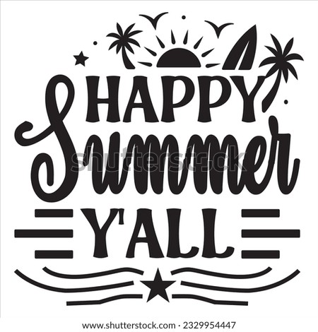 HAPPY-SUMMER-SVG-DESIGN Stock Vector Images - Avopix.com