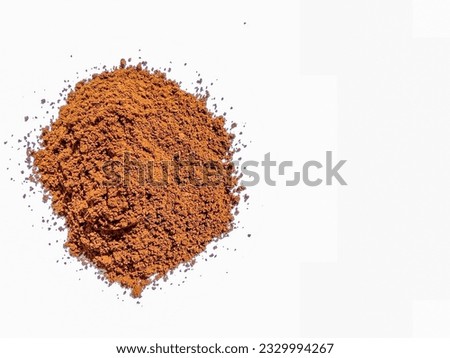 The arabica coffee powder is a fine and fragrant product that can make a perfect cup of coffee. It has a light brown color that stands out against the white background.