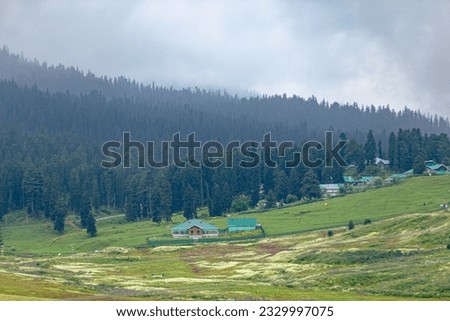 Gulmarg Landscape Valley in Kashmir