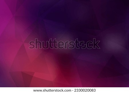 Dark Pink vector gradient triangles template. Colorful abstract illustration with triangles. New template for your brand book.