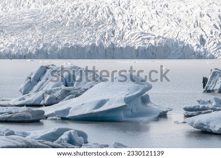glacier of iceland in a trip