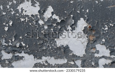 texture of peeling paint on a metal surface, destroyed structure, corrosion