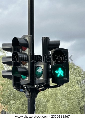 A viking man in the traffic light