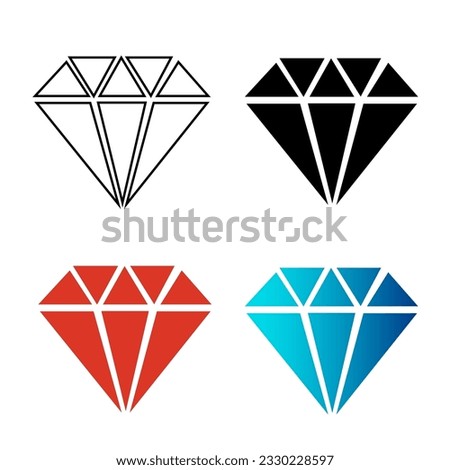 Abstract Diamond Silhouette Illustration, can be used for business designs, presentation designs or any suitable designs.