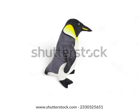 Penguin doll isolated on white