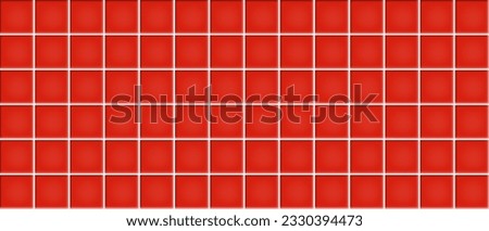 Red ceramic tiles texture abstract background vector illustration