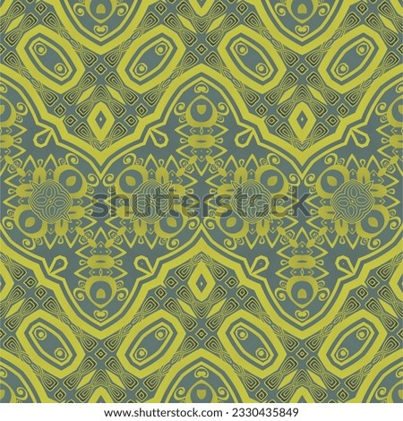 Abstract seamless textured background in green and yellow colors