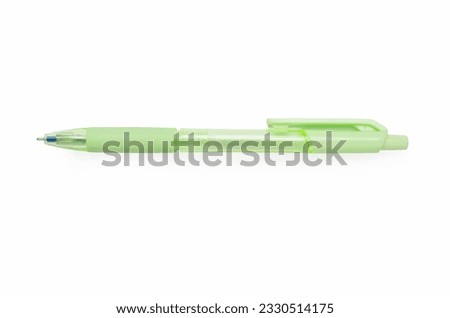 Pastel color pen isolated on white , top view