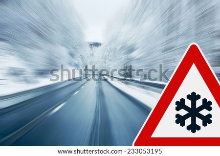 Winter Driving - Caution