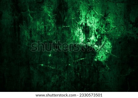 Dark green and scary grunge wall concreate texture background
