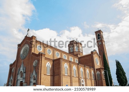 View at the Ossario Temple in the streets of Bassano del Grappa. Bassano is a city and comune, Vicenza province, Veneto, Italy Royalty-Free Stock Photo #2330578989