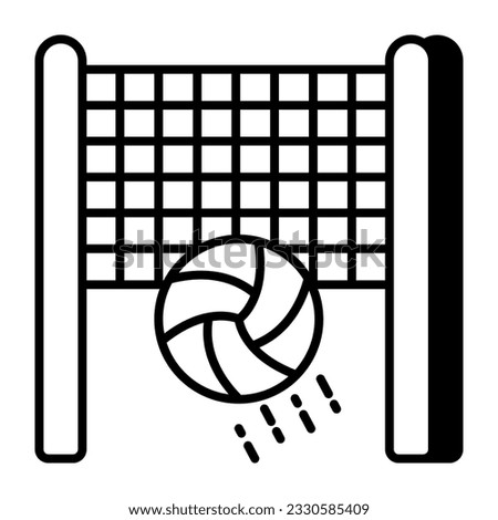 Premium download icon of volleyball game