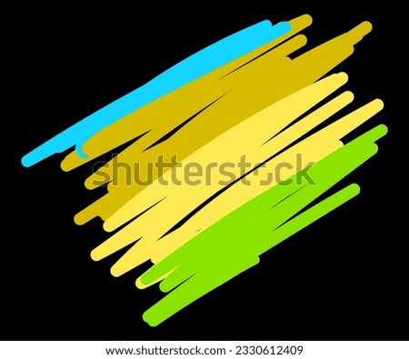 Colorful vector colorfull brush strokes