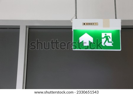 Escape sign Emergency exit doorway icon
