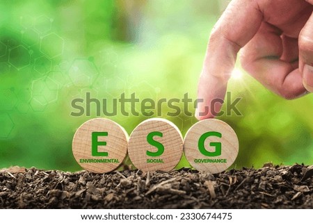 ESG concept of environmental, social and corporate governance impact investing. Ethical and sustainable investing business sustainable organizational development. Enhance ESG alignment of investments.