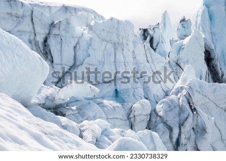 Dramatic ice formations on Matanuska Glacier