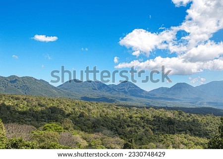 Beautiful mountain range in El Salvador