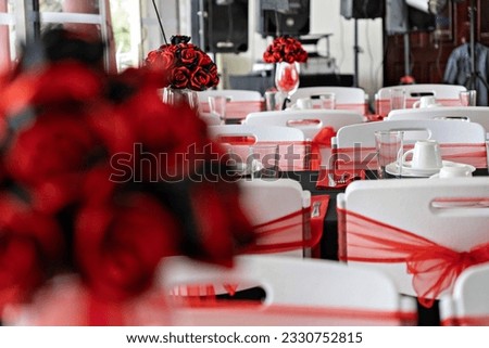 Gothic themed party decoration for a celebration Royalty-Free Stock Photo #2330752815