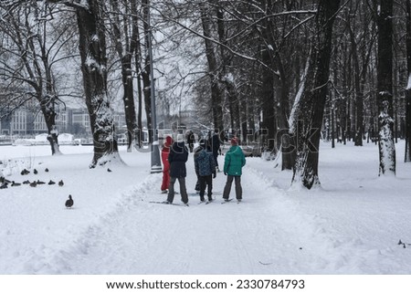 white winter in the saint-petersburg 