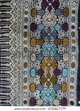 Lao silk pattern, Lao skirt background.