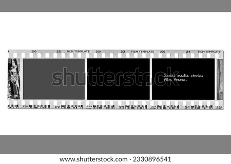 (35 mm.) film collections frame.With white space.film camera.contact sheet. Royalty-Free Stock Photo #2330896541