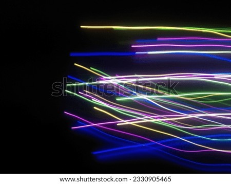 slow shutter speed light art.