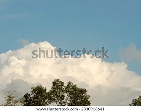 Cloudy sky picture with a beautiful weather 