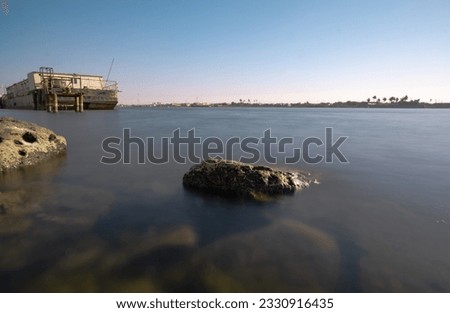 long exposure landscape photo of the river in basra city