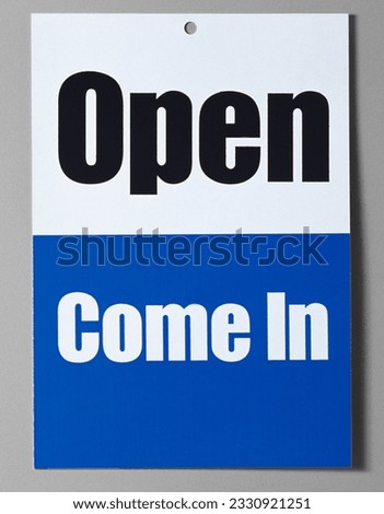 Open Come In Door Sign