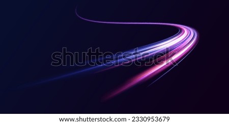 Concept of leading in business, Hi tech products, warp speed wormhole science vector design. Horizontal speed lines background Royalty-Free Stock Photo #2330953679