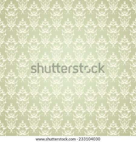 Seamless damask pattern. Ornamental background with pattern