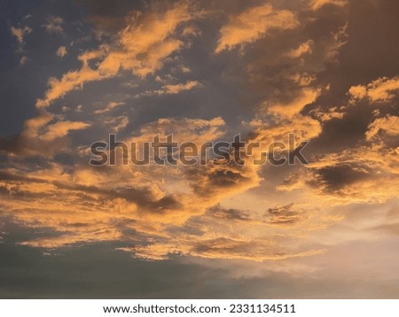 beautiful evening sky background today