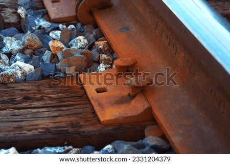 close up Picture of a Railway track.