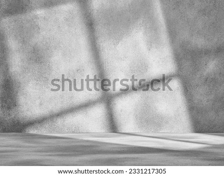 Gray concrete backdrop with lighting